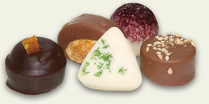 Pralinen verschiedene Sorten