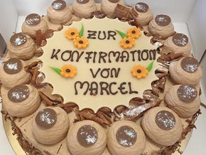 Schokokuchen zur Konfirmation